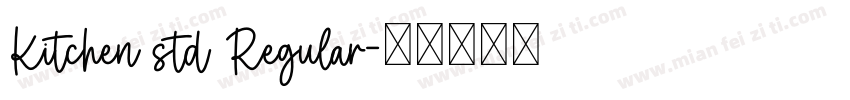 Kitchen std Regular字体转换